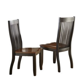 Timeless Arts and Crafts Side Chairs - Mission Style, Medium Brown Finish