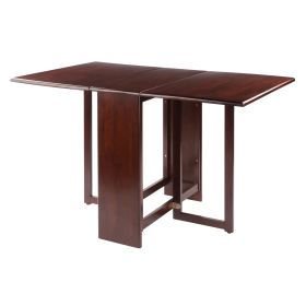 Clara Double Drop Leaf Dining Table; Walnut