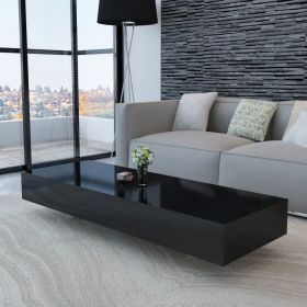 Coffee Table High Gloss Black (Color: Black)